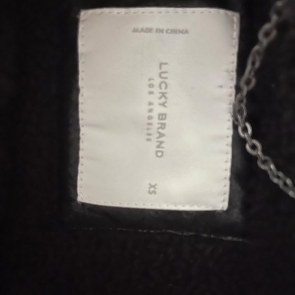 Lucky Brand Faux Fur Shearling Black Jacket - Picture 8 of 11